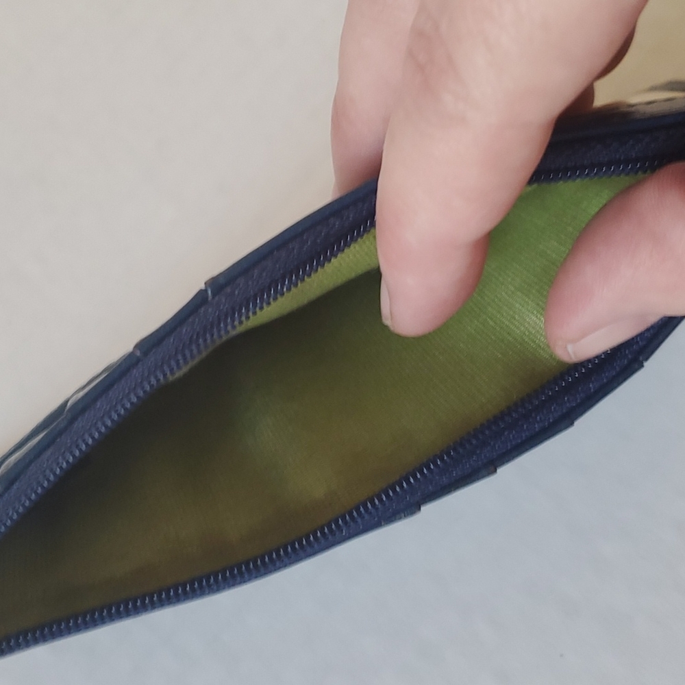 HOBO Navy Blue and Yellow ID Wallet - Picture 3 of 3